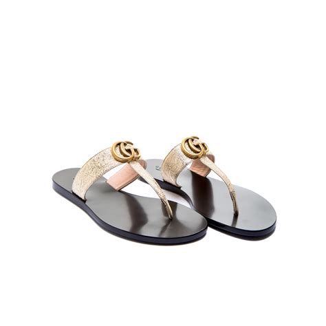 silver gucci sandals